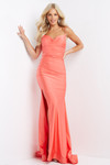 JVN by Jovani JVN07641 Sleeveless Sweetheart Ruched Gown