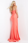 JVN by Jovani JVN07641 Sleeveless Sweetheart Ruched Gown
