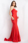 JVN by Jovani JVN07643 Modified Sweetheart Tie Back Gown
