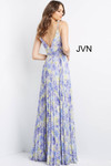 JVN by Jovani JVN08491 Sleeveless V Neck Floral Print Gown