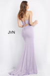 JVN by Jovani JVN08569 Sleeveless Cowl Neck High Slit Dress