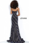 JVN by Jovani JVN1167 Bedazzled Straight Strapless Gown