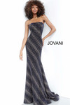 JVN by Jovani JVN1167 Bedazzled Straight Strapless Gown