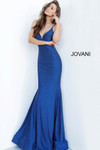 JVN by Jovani JVN4221 Sleeveless Strappy Back Glitter Gown