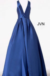 JVN by Jovani JVN47530 V Neck Mikado Ballgown With Skirt