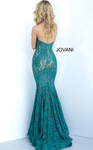 Jovani 37334 Crystal Embellished Strapless Lace Long Dress