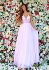 Clarisse 810260 Princess Look Vneck Open Back Ball Gown