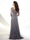 Montage by Mon Cheri 116950 V-Neck Three-Quarter Sleeve Gown