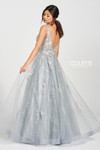 Colette by Daphne CL12213 Deep V Back Tulle Lace Ballgown