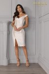 Terani Couture 2021C2610 Off Shoulder V-Neck Beaded Dress