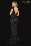 Terani Couture 2021E2817 Sequined Lace Cap Sleeves Long Gown