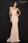 Terani Couture 2011E2092 One Shoulder Satin Evening Gown