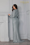 Terani Couture 2111M5280 Embroidered Full Sleeves Long Dress