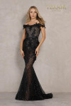 Terani Couture 2111P4024 Cap Sleeve Off Shoulder Long Gown