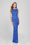 Terani Couture 1712E3285 Sleeveless High Bateau Neck Gown