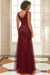 Amelia Couture 7886 Deep V-Neck Sleeveless Long Dress