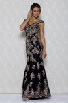 Amelia Couture 766-1 V-Neck Sleeveless Floor Length Dress