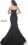 Jovani 94366 Strapless Straight Neck Scuba Long Evening Gown