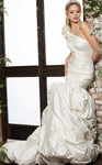 Jovani JB07179 Pickup Skirt One Shoulder Wedding Gown