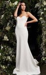 Jovani JB06912 Strapless Sweetheart Neck Wedding Dress