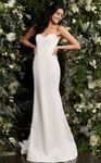 Jovani JB06912 Strapless Sweetheart Neck Wedding Dress