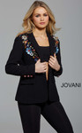 Jovani M55213 Long Sleeve Embellished Contemporary Blazer