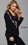 Jovani M55213 Long Sleeve Embellished Contemporary Blazer