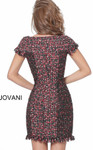 Jovani M1042 Fully Beaded Short Sleeve Bateau Neck Dress