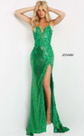 Jovani 1012 V-neck Sleeveless Low Back Sequin Prom Dress