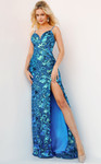 Jovani 08459 Embellished Sleeveless Spaghetti Strap Dress