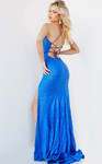 Jovani 08336 Plunging V-neck Sequin Beaded Prom Dress