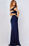 Jovani 22345 Off Shoulder Cut Out Floor Length Prom Dress