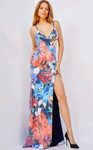 Jovani 23906 Sleeveless Deep V-neck Sheath Prom Dress