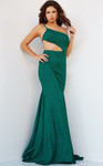 Jovani 08608 Sleeveless One Shoulder Cut Out Prom Dress