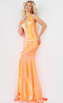 Jovani 09114 Sleeveless Halter Neck Floor Lenght Prom Dress