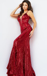 Jovani 09693 Sleeveless Plunging Neck Embellished Dress Jovani 09693 Sleeveless Plunging Neck Embellished Dress
