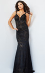 Jovani 08609 Sleeveless V-neck Backless Prom Long Dress