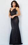 Jovani 08609 Sleeveless V-neck Backless Prom Long Dress