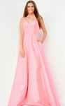 JVN by Jovani JVN08156 Sleeveless Side Pockets Ballgown