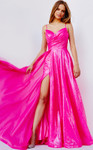 JVN by Jovani JVN24061 Sleeveless Ruched Bodice A-line Gown