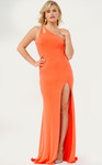 JVN by Jovani JVN08517 Sleeveless Open Back Plus Size Dress