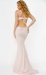 Jovani JVN08468 Sleeveless Cut Out Fitted Jersey Prom Dress