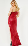 JVN by Jovani JVN23784 Embellished One Shoulder Sequin Dress