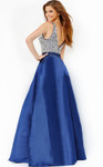 JVN by Jovani JVN08473 Sleeveless Embellished V-Neck Gown