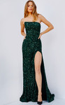 JVN by Jovani JVN24002 Strapless Sequin Floor Length Dress
