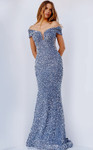 JVN by Jovani JVN23114 Sleeveless Sequin Off Shoulder Dress