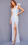 JVN by Jovani JVN24215 Sleeveless One Shoulder Sequin Dress