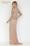 Terani Couture 2011E2083 Long Sleeve Front Cut Out Dress