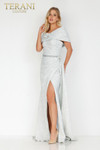 Terani Couture 2011E2105 Strapless Pleated Evening Long Gown