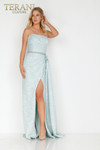 Terani Couture 2011E2105 Strapless Pleated Evening Long Gown